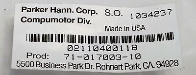 Parker 71-017003-10 Molded Cordset