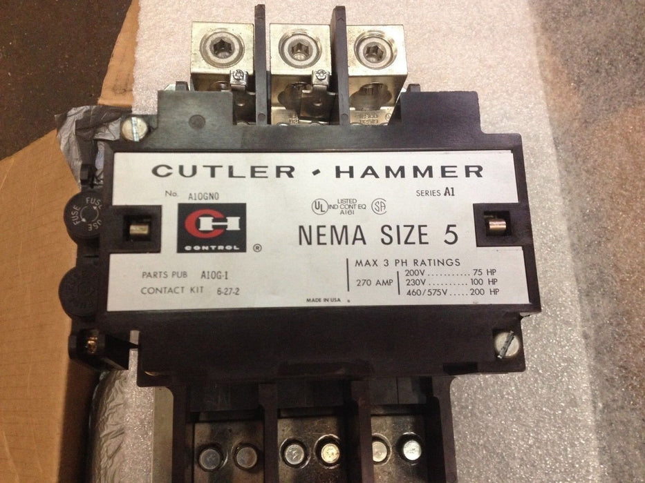 Cutler-Hammer A10GNO 200-575 V 270 A NEMA SIZE 5 200 HP Starter