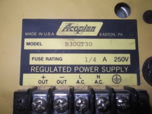 Acopian B30GT30 Power Supply