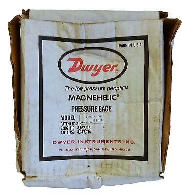 Dwyer 2000-00 MAGNEHELIC Low Pressure Gage
