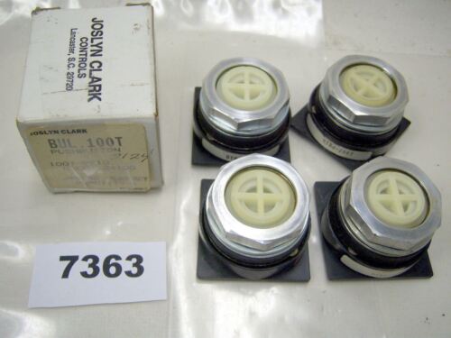 5 Joslyn Clark Push Buttons 100T-PB10 White Ext.