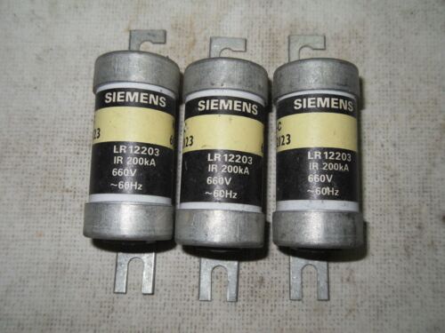 3 Siemens 3NW 2123 60A 350/660V Fuses
