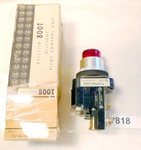Allen-Bradley Oiltight Pilot Light 800T-PB46A14 RED CAP