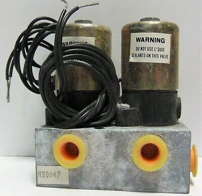 Parker MBD047DC621A Dual Solenoid Valve