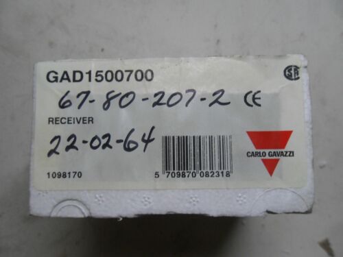 1 CARLO GAVAZZI GAD 1500700 LIGHT CURTAIN RECEIVER