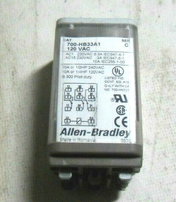 Allen-Bradley 700-HB33A1 Blade Base Relay