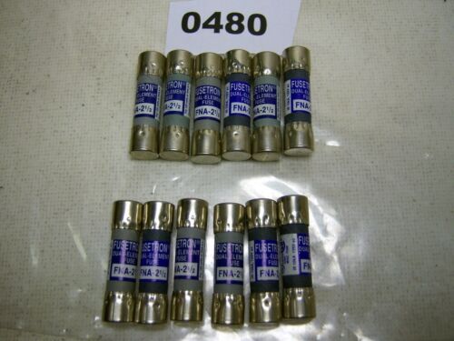Lot of 12 Buss Fusetron FNA-2 1/2