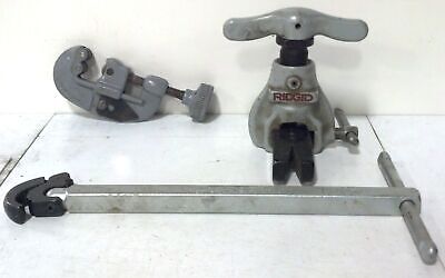 Ridgid No. 457 45° Tube Flaring Tool, No. 350 Pipe Cutter, No. 1010 Basin Wrench