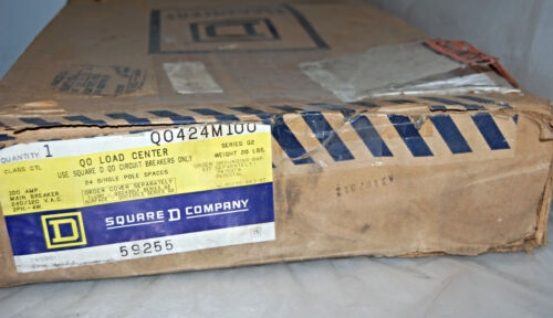 Square D Q0424M100 240/120 V AC 100 A 3 Phase 4 Wire 24 Slot Load Center