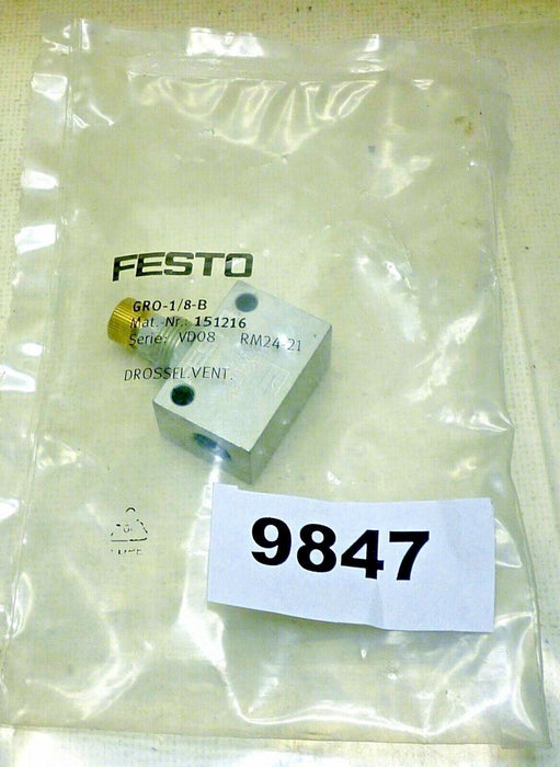 Festo Flow Control Valve GRO-1/8-B