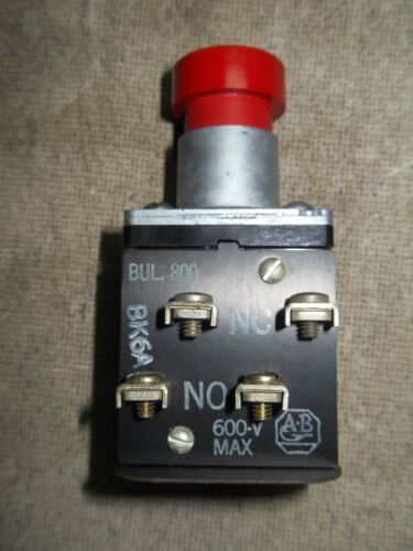Allen-Bradley 800-Bk6A Red Push Button Switch