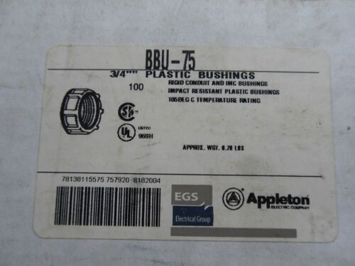 150 Appleton BBU-75 Plastic Bushings