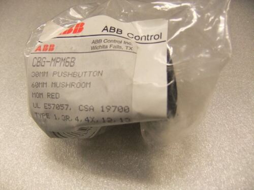 ABB Push Button 30mm Black CBG-MPM6B