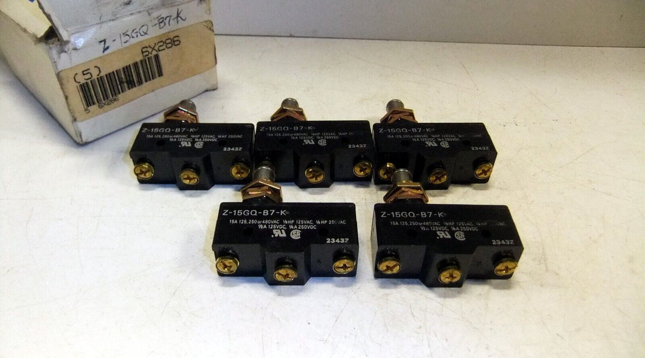 5 Microswitch Snap Switches Z-51GQ-B7-K