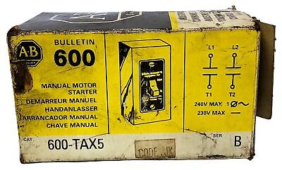 Allen-Bradley 600-TAX5 115/277 V AC Manual Starter in NEMA 1 Enclosure