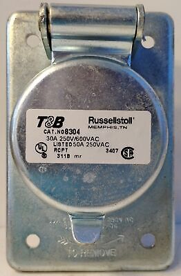 Thomas & Betts Russellstoll 8304 250 V DC / 600 V AC 30 A Ever-Lok Recepticle