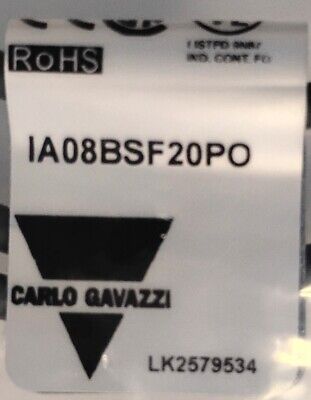 Carlo Gavazzi IA08BSF20PO 10-30 V DC 0.2 A Inductive Proximity Sensor