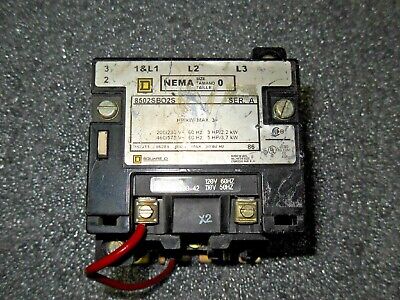 Square D 8502SBO2S SIZE 0 600V Contactor