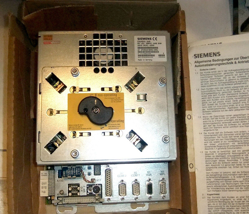 Siemens 6FC5210-0DA21-2AA1 Sinumerik Control Unit