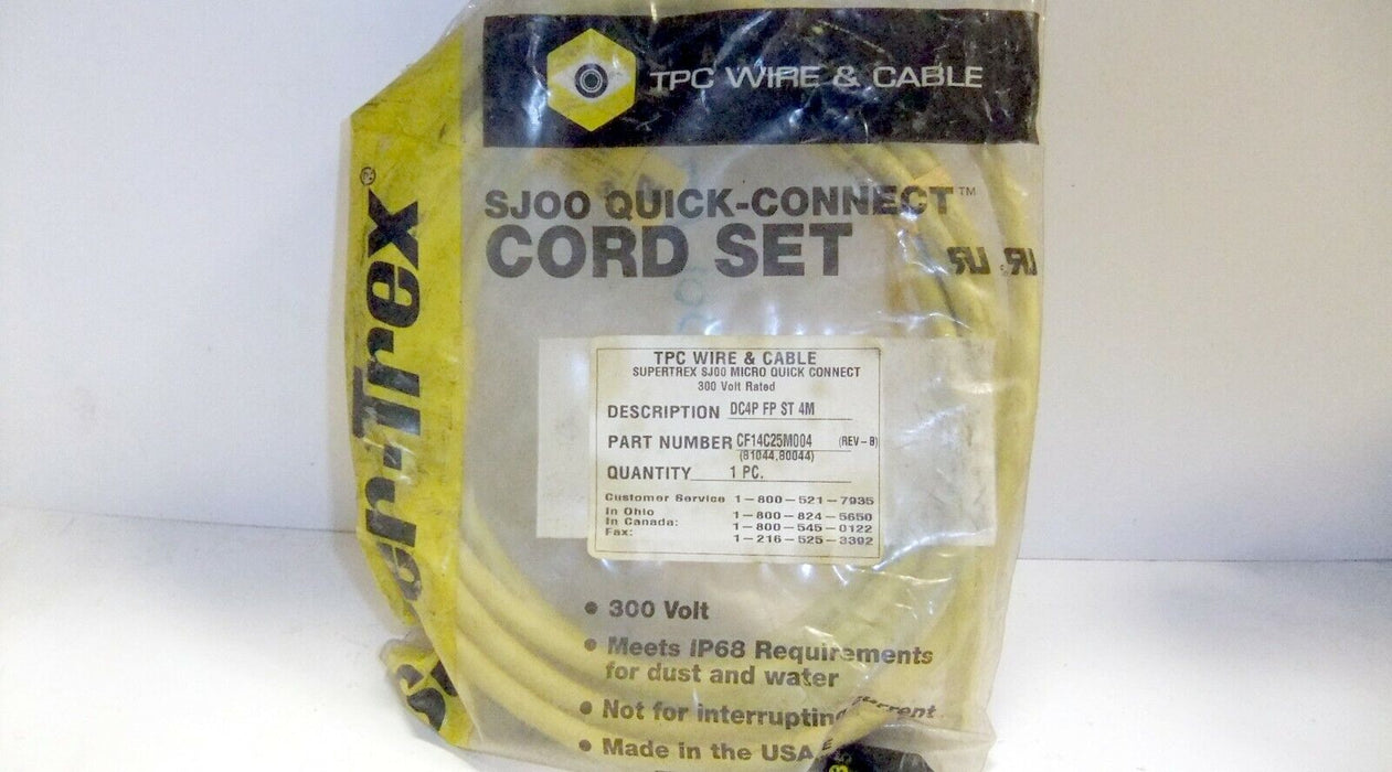 TPC Wire & Cable CF14C25M004 Cord Set