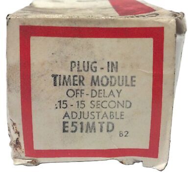 Cutler-Hammer E51-MTD Off-Delay Timer Logic Module .15 - 15 Seconds Adjustable