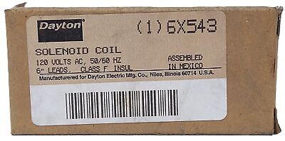 Dayton 6X543 120V 50/60Hz 12 Watts Class F Coil for Solenoid Valve