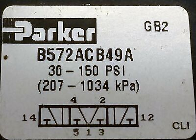 Parker B572ACB49A Solenoid Valve