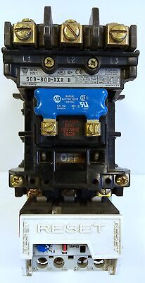 Allen-Bradley 509-BOD-XXX Ser B Non-Reversing Starter w/ 592-B1DA Overload Relay