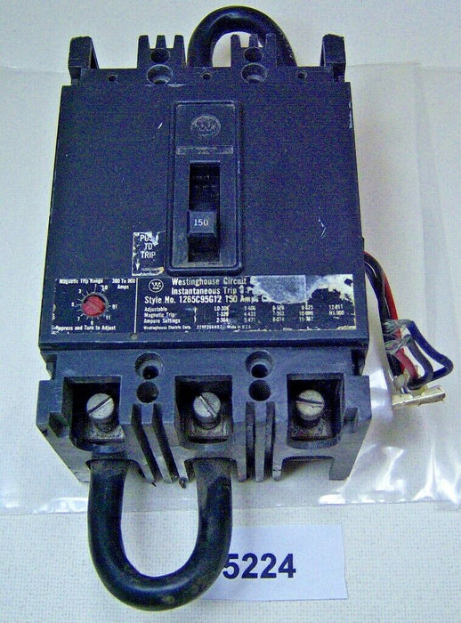 Westinghouse Circuit Breaker W/ Auxiliary Switch 1265C95G12