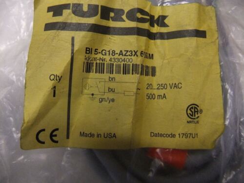 Turck Proximity Switch BL5G18-AZ3X 60 MM