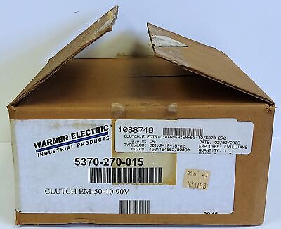 Warner Electric 5370-270-015 EM 50-10 90 V Electro-Module Clutch Assembly