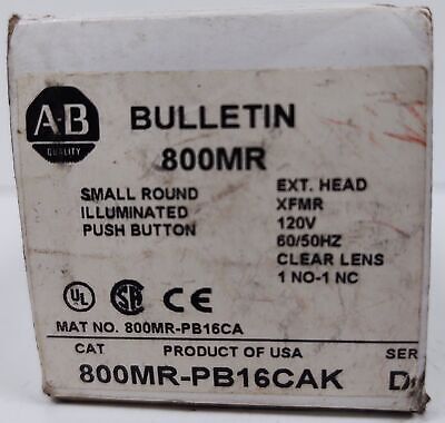 Allen-Bradley 800MR-PB16CAK Illuminated Pushbutton with Extended Head