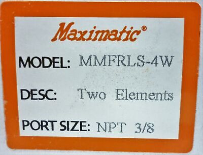 Clippard MMFRLS-4W MAXIMATIC Dual Element Air Filter with Pressure Gauge
