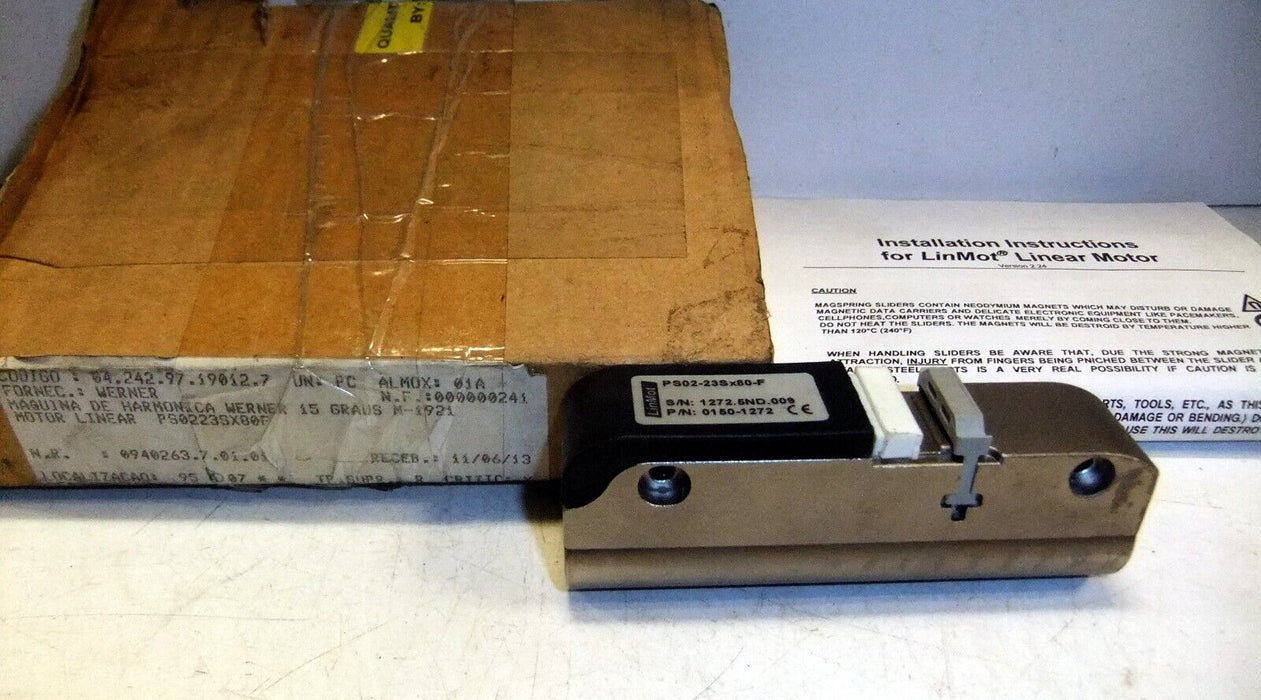 Werner Linmot 0150-1272 Magspring Slider for Linear Motor