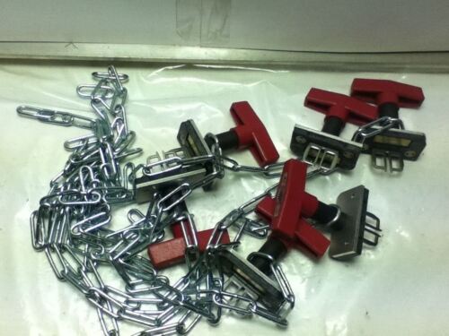 LOT OF 6 CHAINED HANDLES