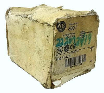 Allen-Bradley 800T-D1JA 30.5 mm Momentary Green Jumbo Mushroom Pushbutton