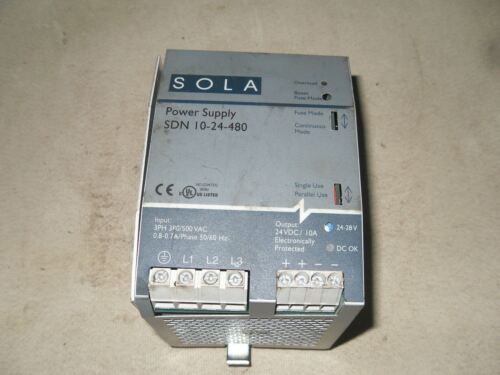 1 SOLA ELECTRIC SDN 10-24-480 POWER SUPPLY