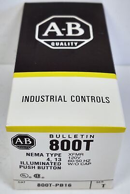 Allen-Bradley 800T-PB16 120 V Illuminated Push Button