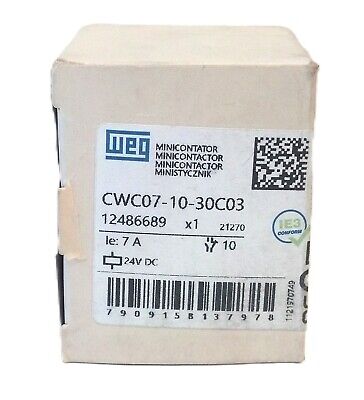 WEG CWC07-10-30C03 24 V DC 7 A IEC Miniature Contactor