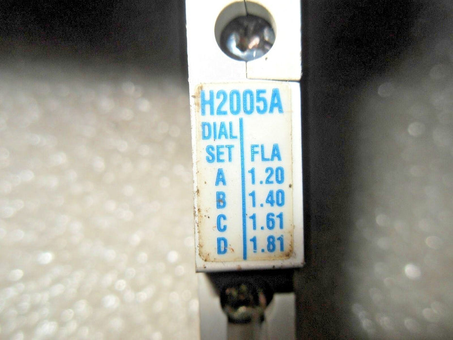 Cutler-Hammer H2005A OVERLOAD HEATER ELEMENT