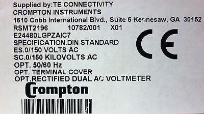 Crompton E244-80L-G-PZ-AI-C7 Panel Meter