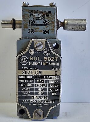 Allen-Bradley 802T-CM Oiltight Side Pushbutton Limit Switch