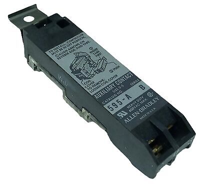 Allen-Bradley 595-A Ser B 600 V AC Auxiliary Contact for NEMA Size 0-5 Contactor