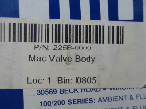 MAC Valves 225B-0000 Solenoid Valve