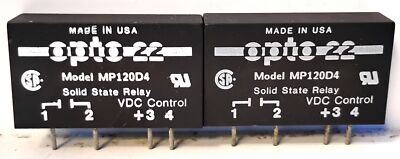 Opto 22 MP120D4 Solid State Relay - Lot of 2