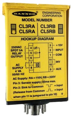 Banner Engineering CL5RA Time Delay Relay for Photoelectric Sensor