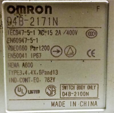 Omron D4B-2171N Limit Switch