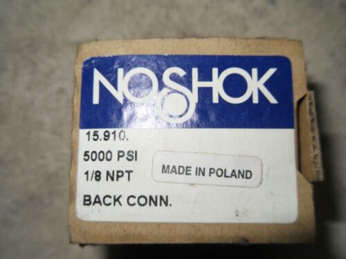 1 NIB NOSHOK 15.910 0-5000 PSI PRESSURE GAUGE