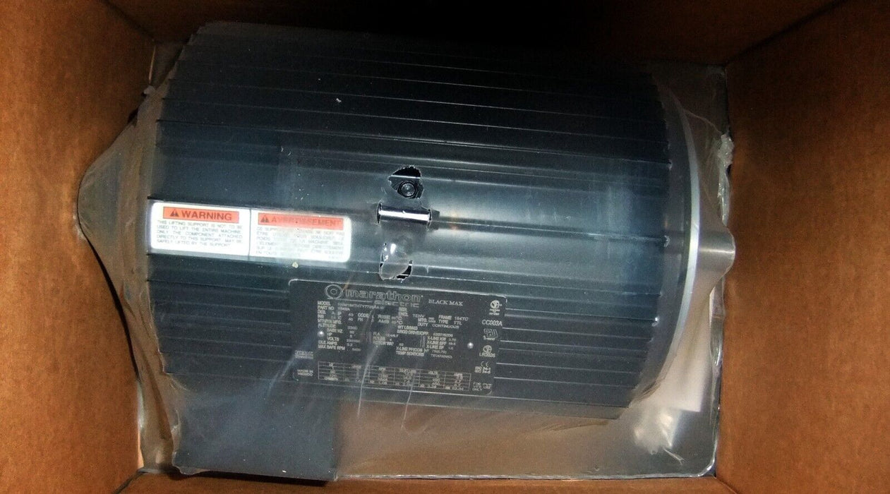 Marathon Motors 5 HP Motor 184THTY7726 1760 RPM
