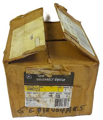 GE THMC990L QMR 600VAC/250VDC 100 A 3 Pole Disconnect Switch